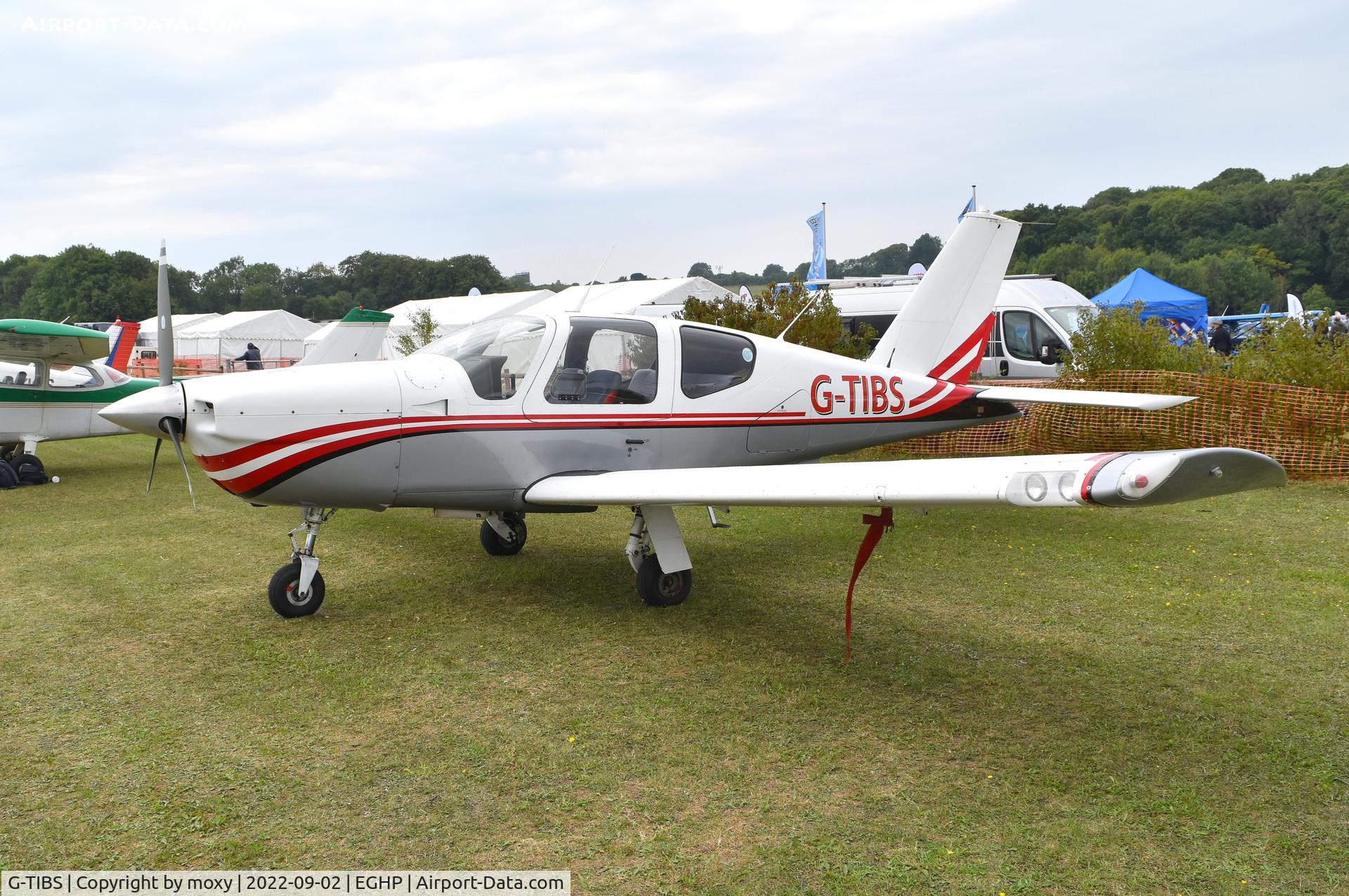 G-TIBS, 1988 Socata TB-20 Trinidad C/N 866, Socata TB-20 Trinidad at Popham. Ex N34FA