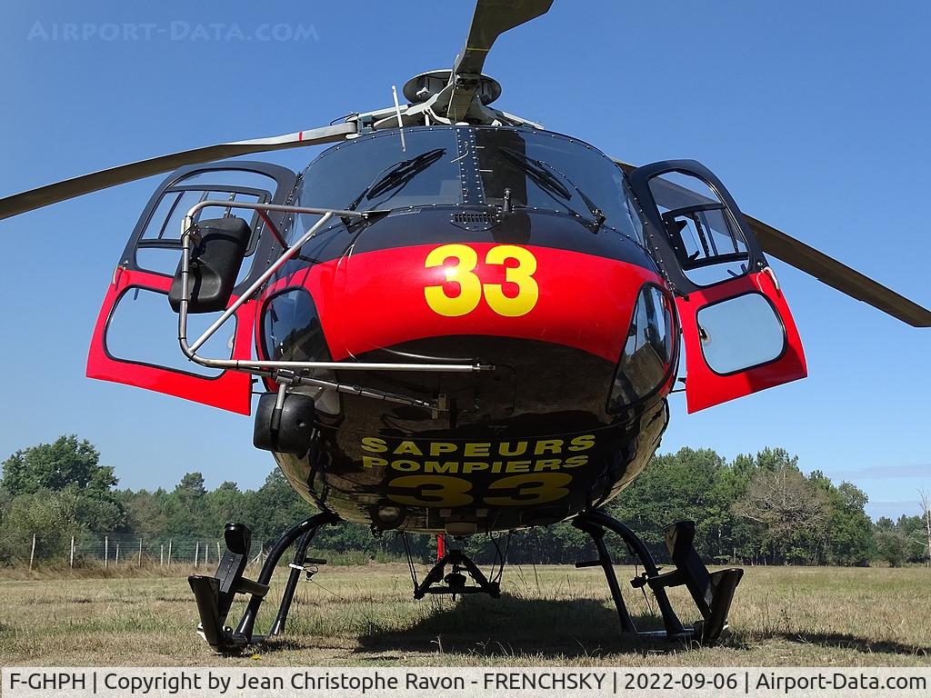 F-GHPH, Eurocopter AS-350B-2 Ecureuil Ecureuil C/N 2365, CHARLIE 33, feux de Vendays Montalivet