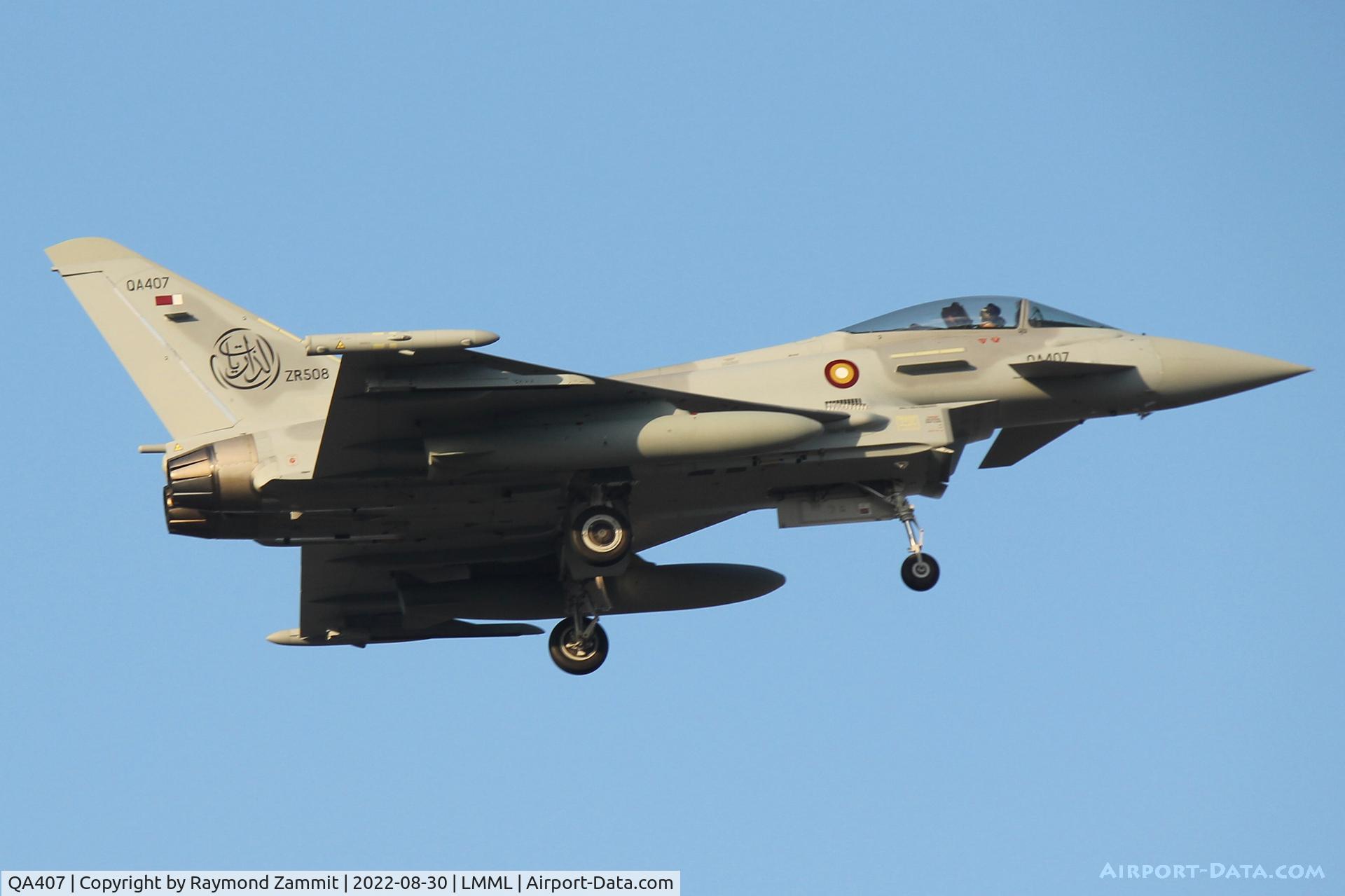 QA407, 2022 Eurofighter EF-2000 Typhoon FGR.4 C/N MS004, Eurofighter EF-2000 Typhoon FGR.4 QA407 Qatar Air Force