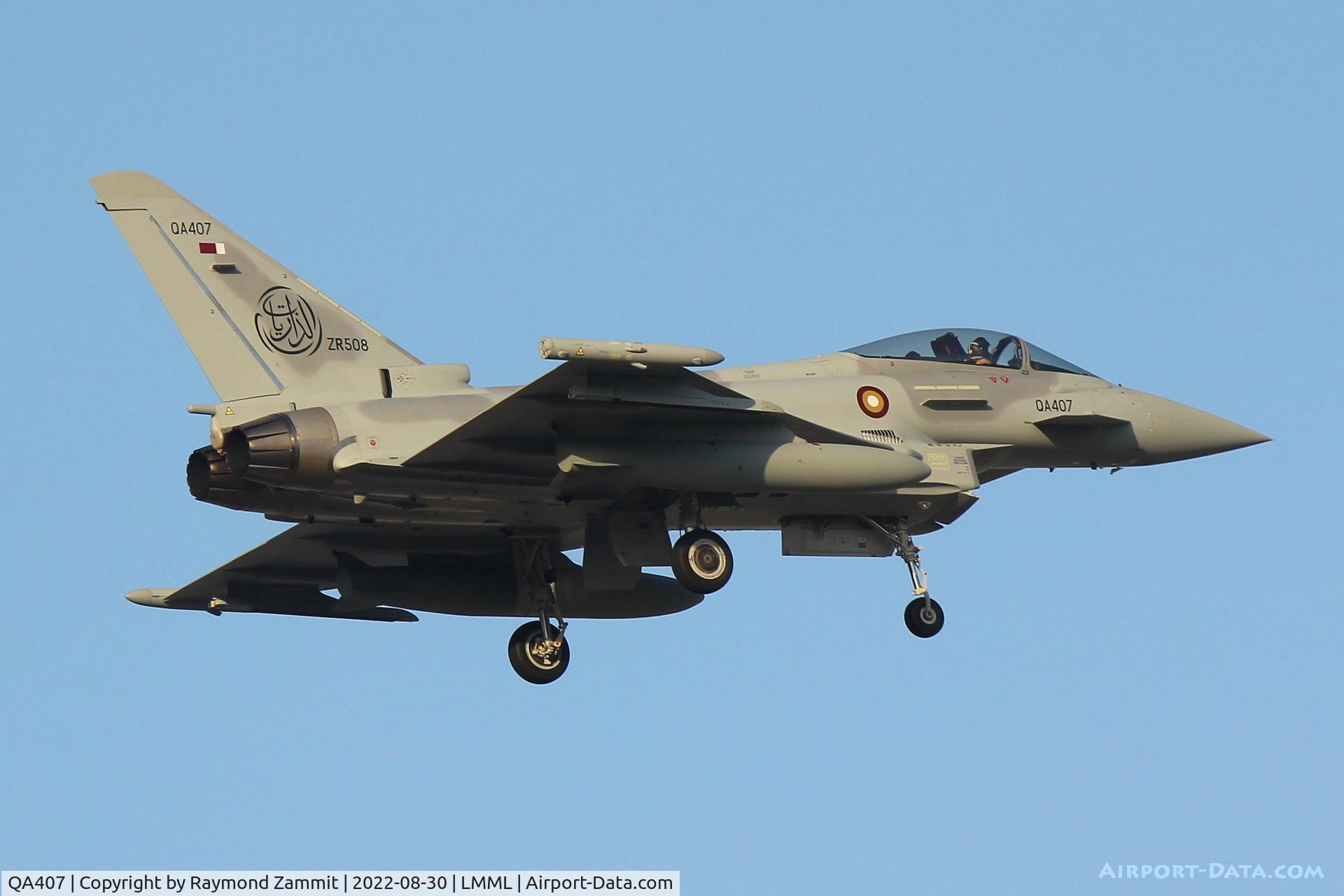 QA407, 2022 Eurofighter EF-2000 Typhoon FGR.4 C/N MS004, Eurofighter EF-2000 Typhoon FGR.4 QA407 Qatar Air Force