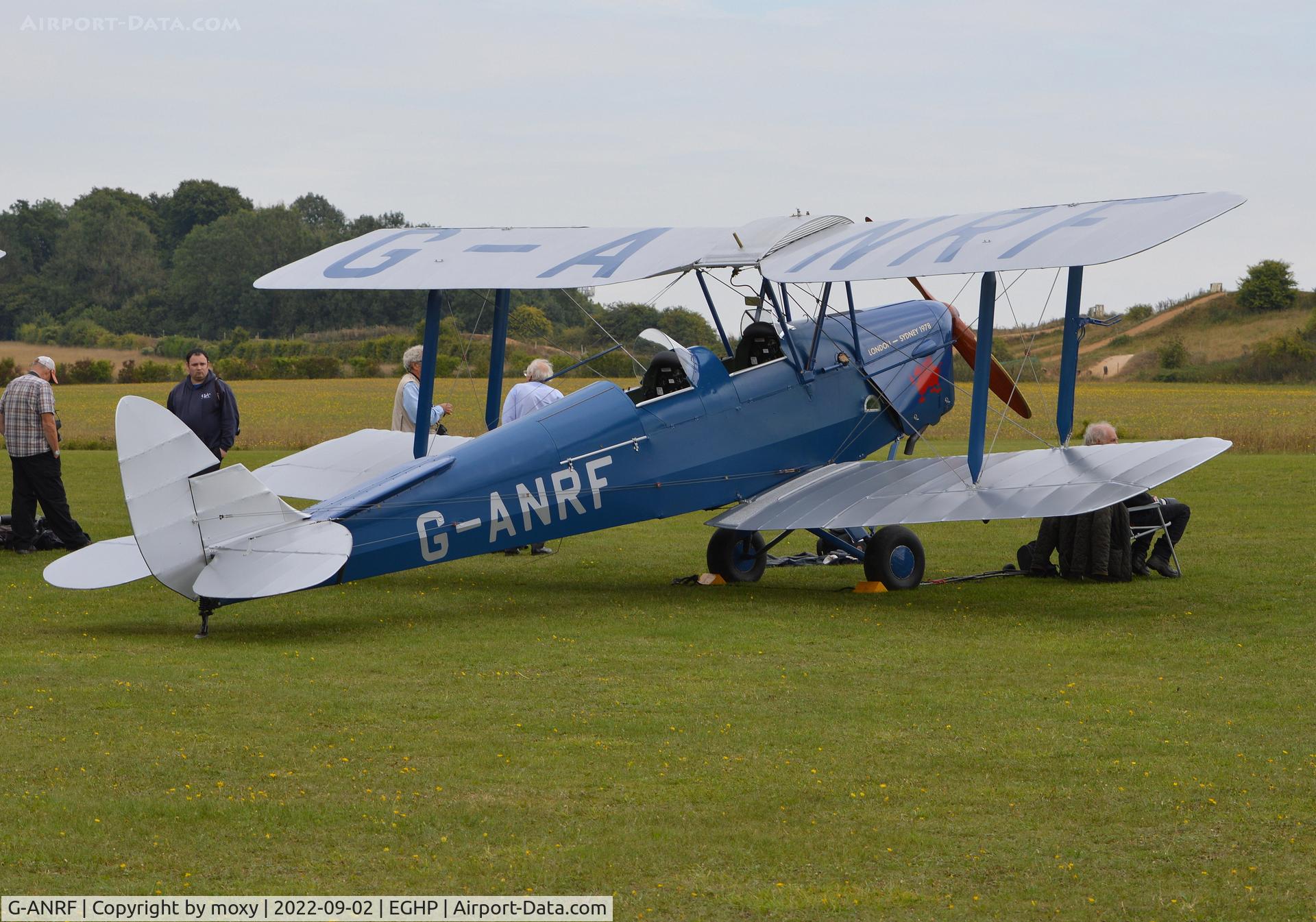 G-ANRF, 1941 De Havilland DH-82A Tiger Moth II C/N 83748, De Havilland DH-82A Tiger Moth at Popham. Ex T5850