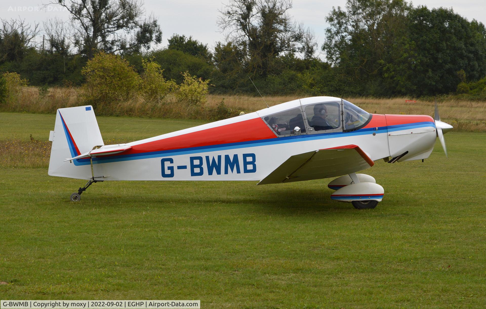 G-BWMB, 1956 Jodel D-119 C/N 77, Jodel D-119 at Popham. Ex F-BGMA