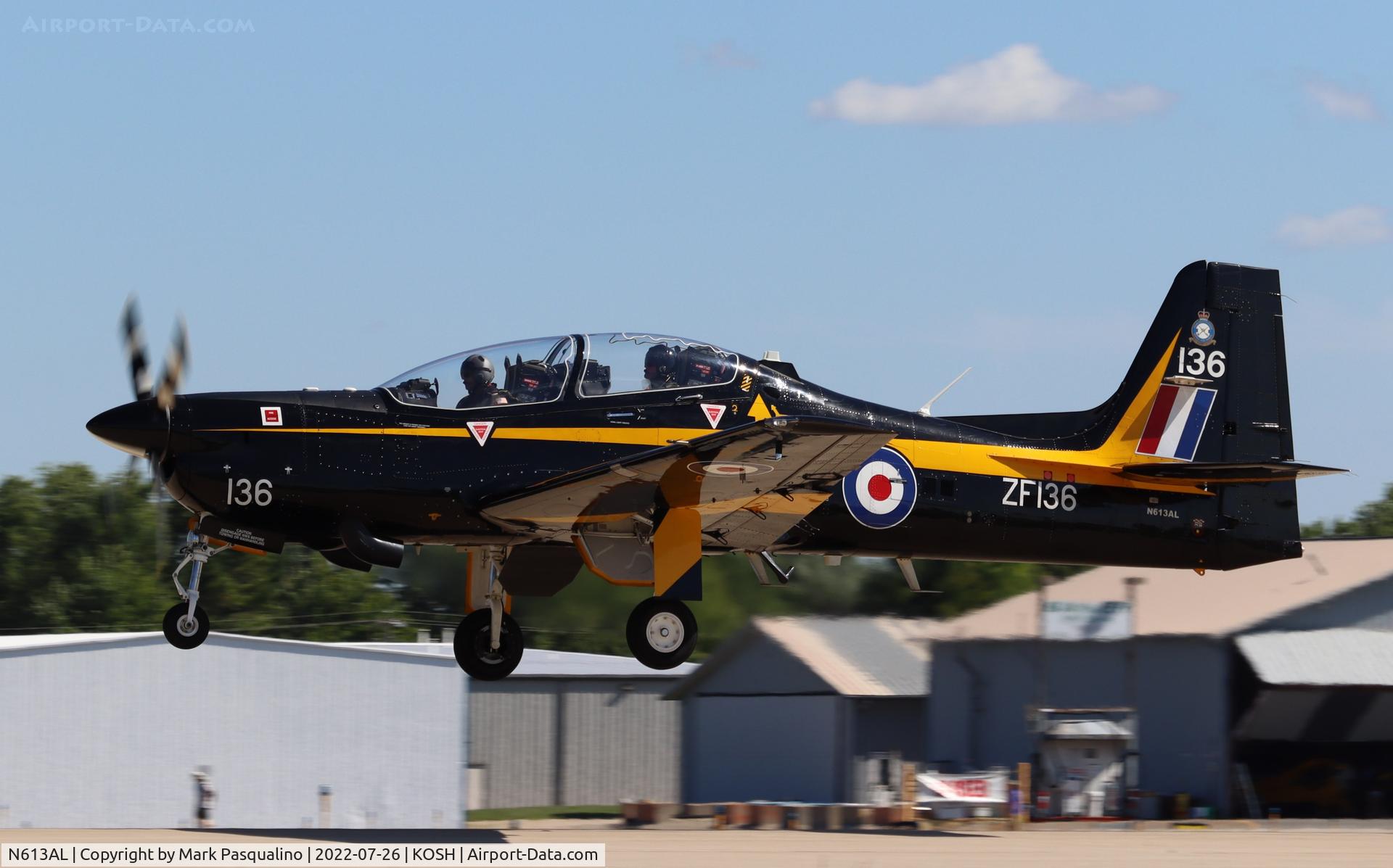 N613AL, 1990 Short S-312 Tucano T1 C/N S2.T2, Short S-312 Tucano T1