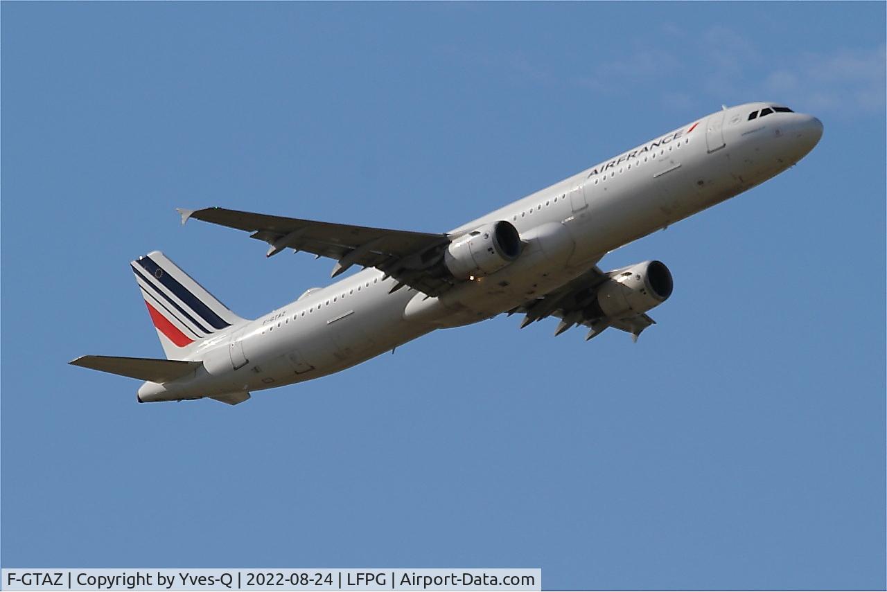 F-GTAZ, 2011 Airbus A321-212 C/N 4901, Airbus A321-212, Take off rwy 09R, Roissy Charles De Gaulle airport (LFPG-CDG)