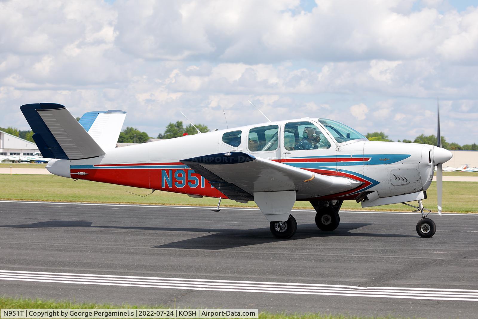N951T, 1960 Beech M35 Bonanza C/N D-6341, Oshkosh 2022.