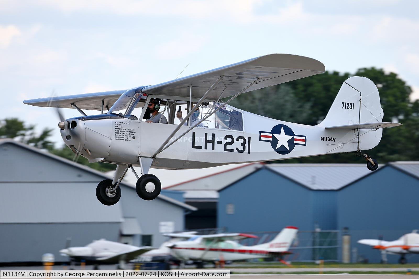 N1134V, 1946 Aeronca 7AC Champion C/N 7BCM-444, Oshkosh 2022.