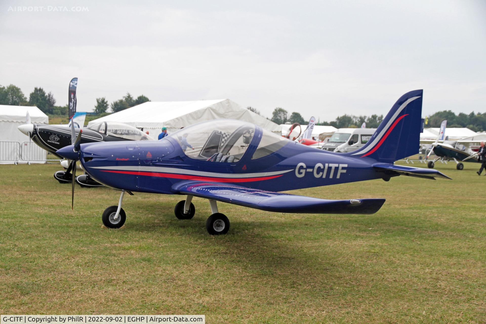 G-CITF, 2015 Evektor EV-97 Eurostar SL C/N 2015-4223, G-CITF 2015 Light Sport Aviation Ltd EV-97 Eurostar SL Microlight LAA Rally Popham