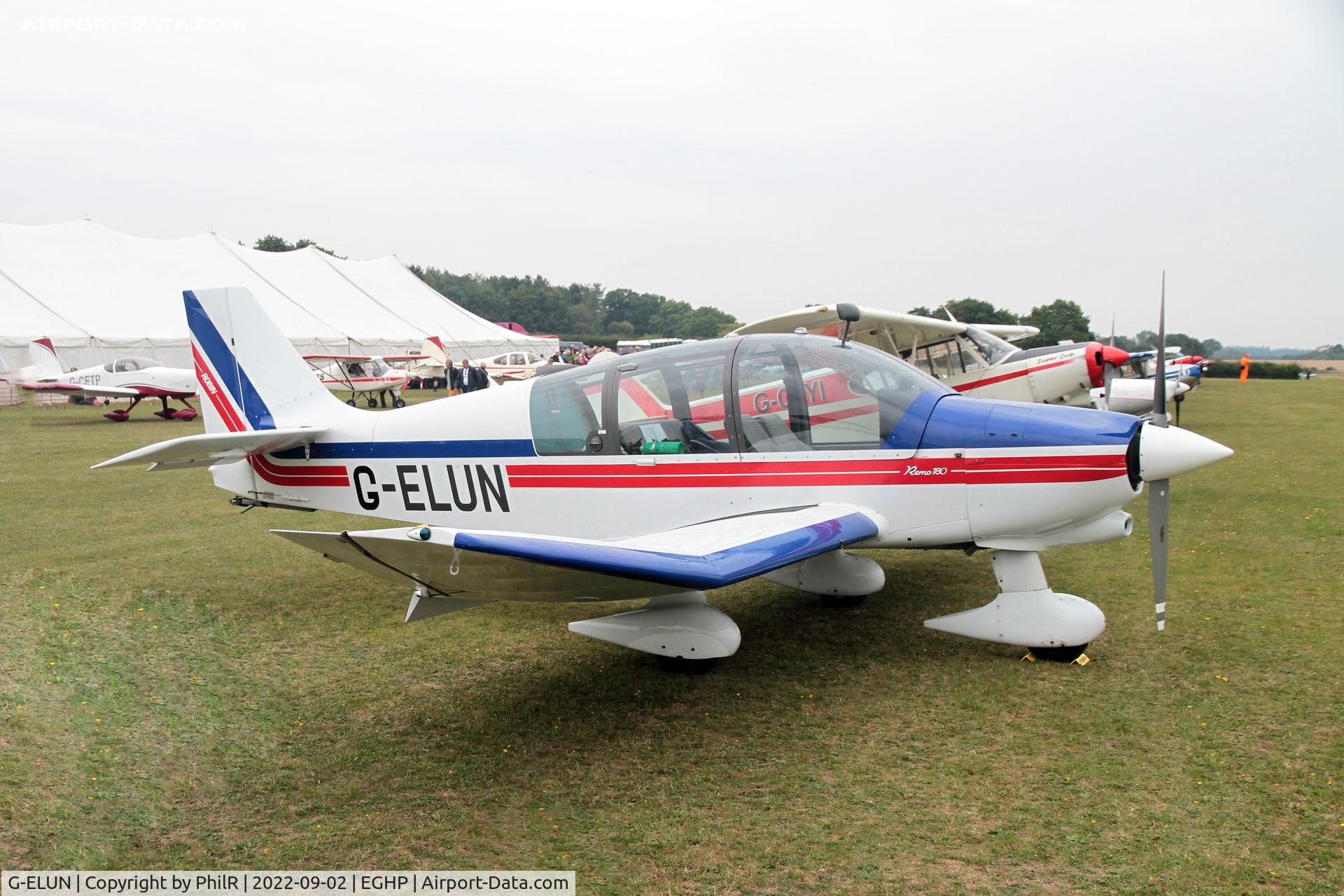 G-ELUN, 1975 Robin DR-400-180R Remorqueur Regent C/N 1102, G-ELUN 1975 Pierre Robin DR400 180R Remorquer LAA Rally Popham