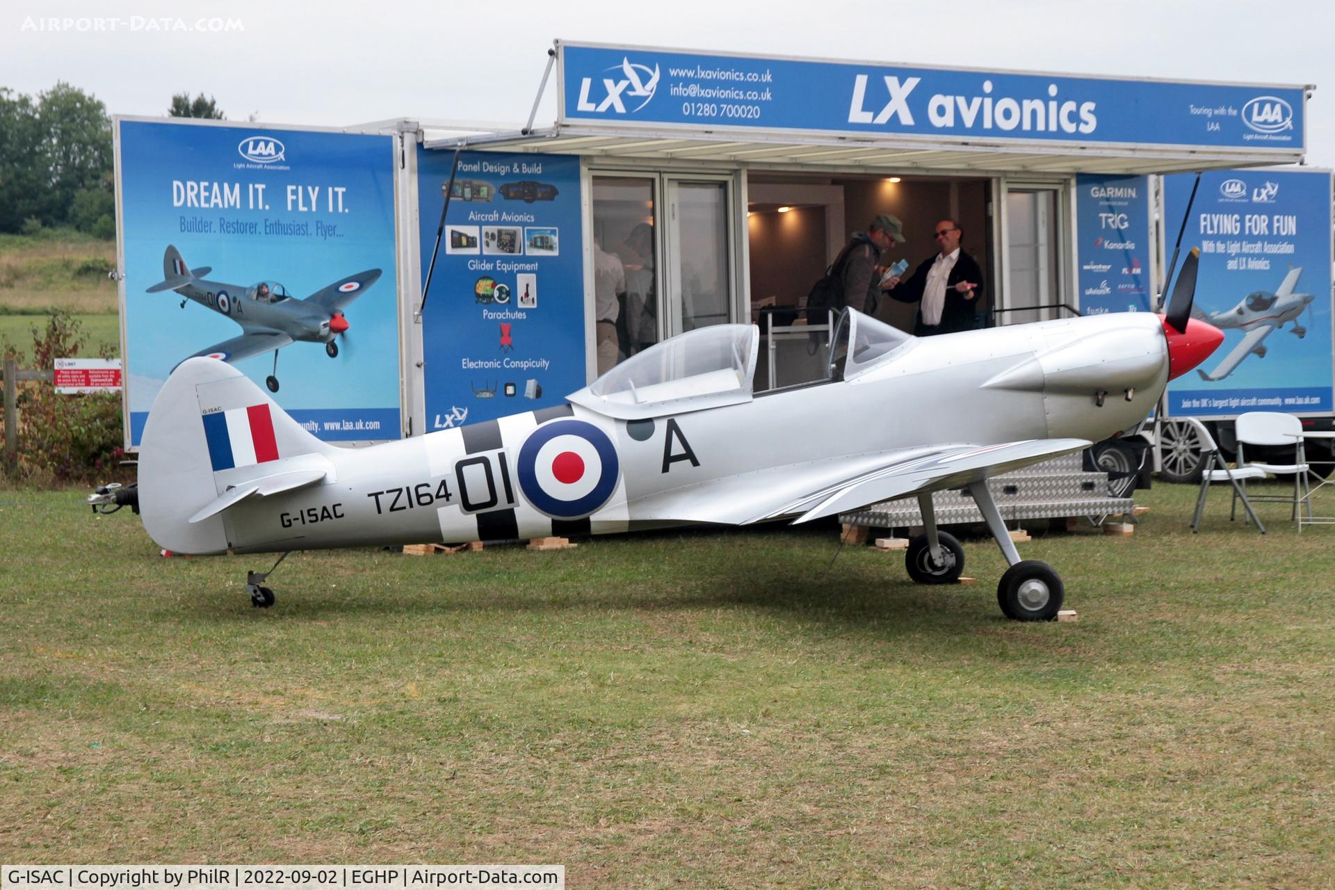 G-ISAC, 2015 Isaacs Spitfire C/N LAA 027-15134, G-ISAC 'TZ164' 2015 Isaacs Spitfire LAA Rally Popham 02.09.22