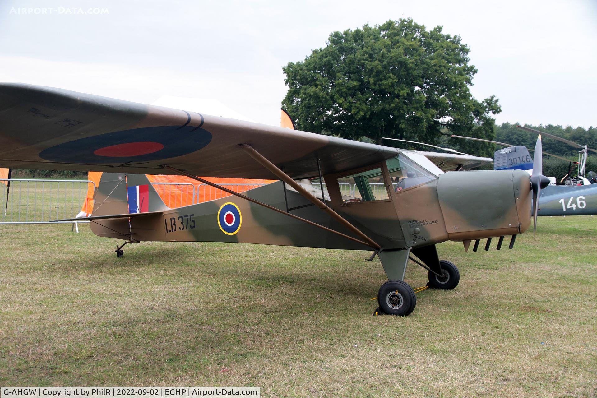 G-AHGW, 1943 Taylorcraft Auster 1 C/N 222, LB375 (G-AHGW) 1943 Taylorcraft Plus D LAA Rally Popham