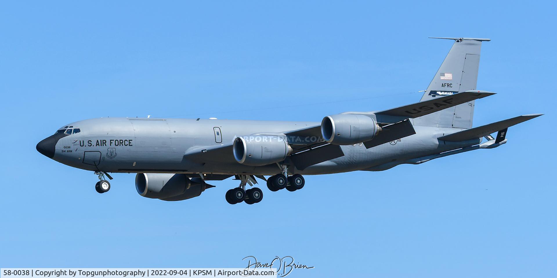 58-0038, 1958 Boeing KC-135R Stratotanker C/N 17783, TABOO31 returns from CAP duty