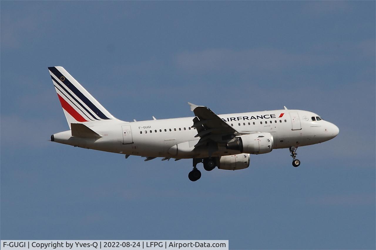 F-GUGI, 2004 Airbus A318-111 C/N 2350, Airbus A318-111, On final rwy 09L, Roissy Charles De Gaulle airport (LFPG-CDG)
