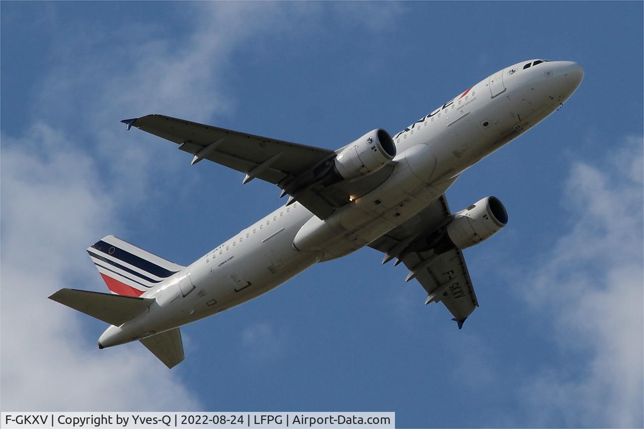 F-GKXV, 2009 Airbus A320-214 C/N 4084, Airbus A320-214, Take off rwy 09R, Roissy Charles De Gaulle airport (LFPG-CDG)