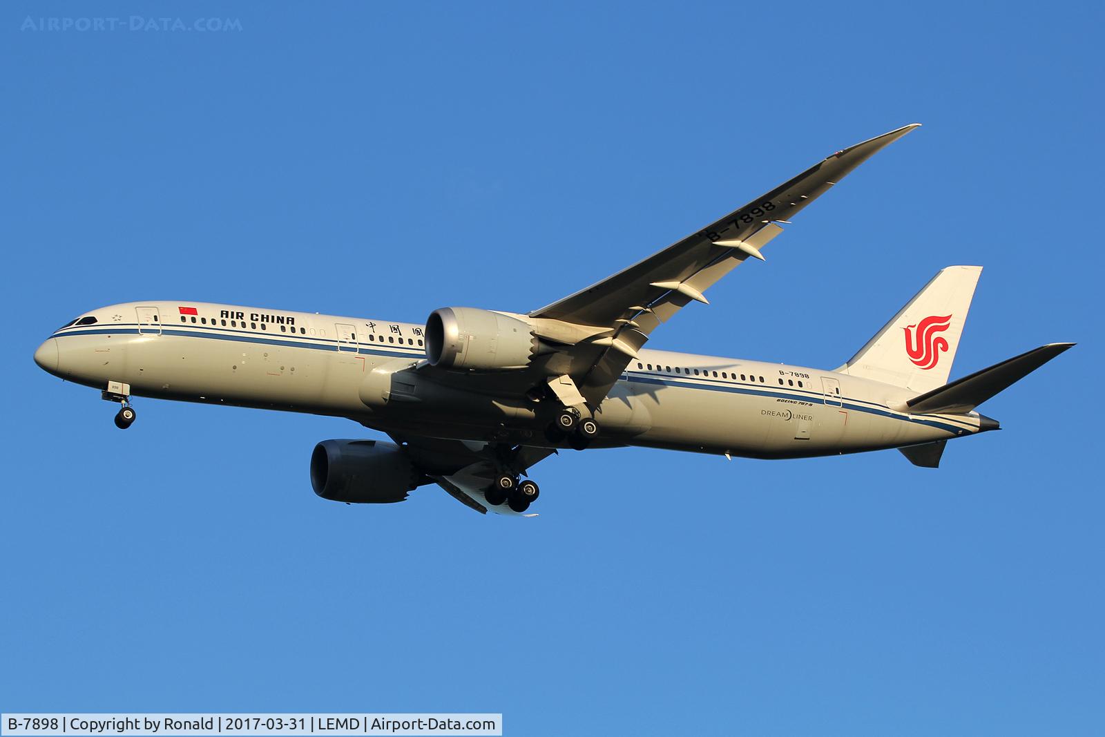 B-7898, 2016 Boeing 787-9 Dreamliner C/N 34310, at mad
