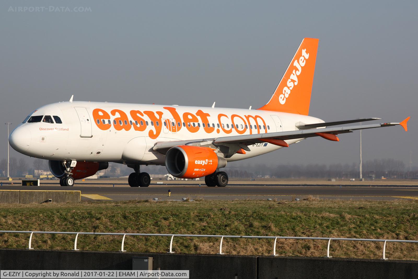 G-EZIY, 2005 Airbus A319-111 C/N 2636, at spl