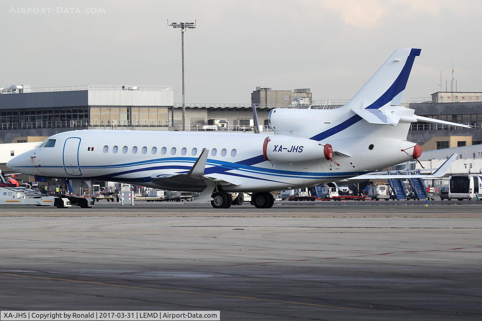 XA-JHS, 2013 Dassault Falcon 7X C/N 192, at mad