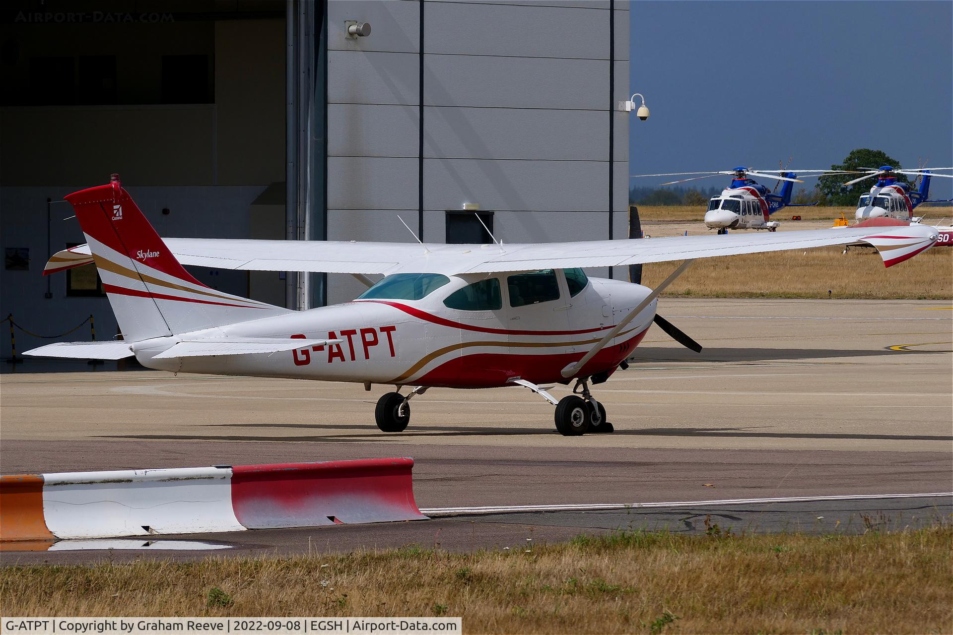 G-ATPT, 1966 Cessna 182J Skylane C/N 182-57056, Parked at Norwich.