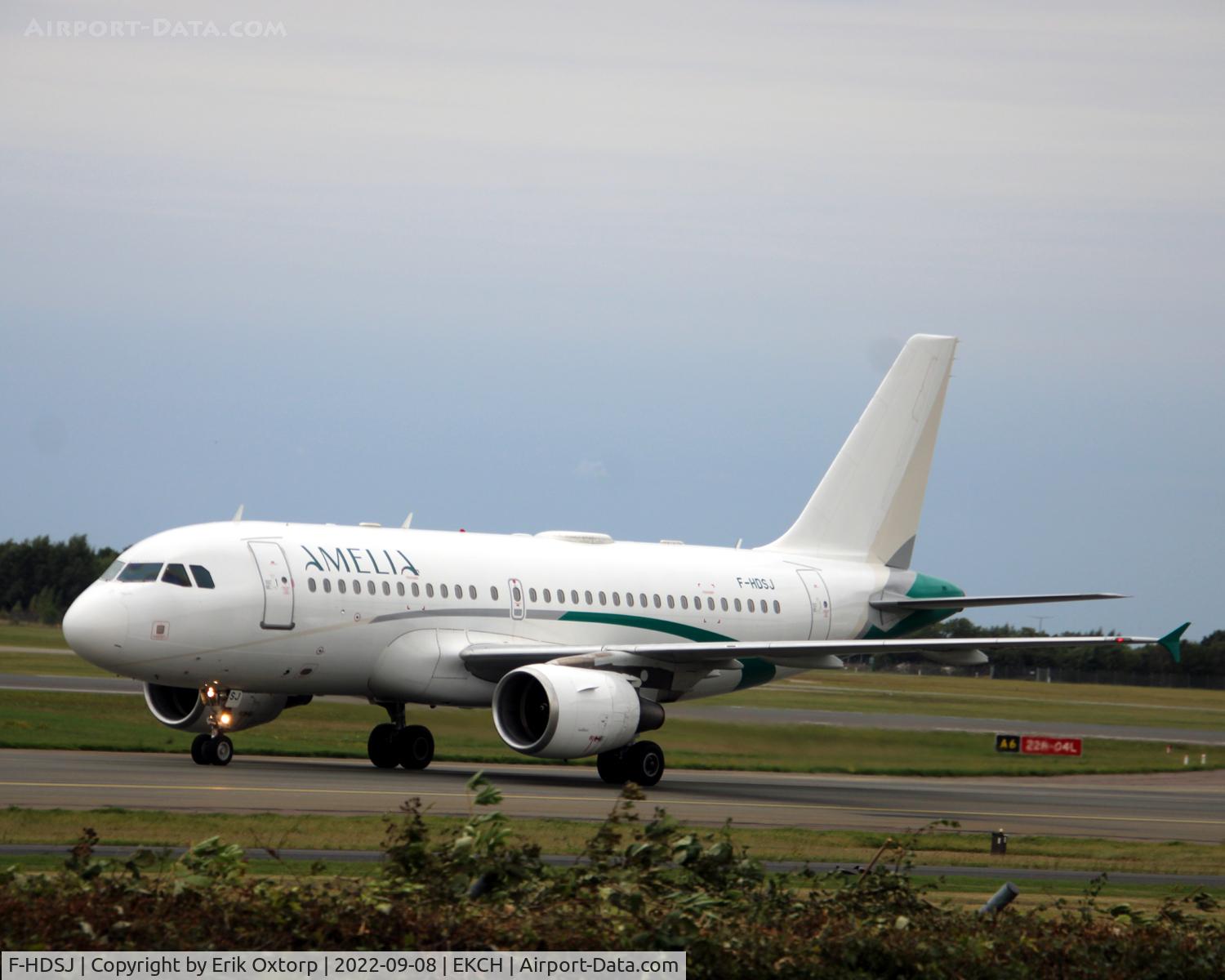 F-HDSJ, 2008 Airbus A319-112 C/N 3727, F-HDSJ landed rw 04L