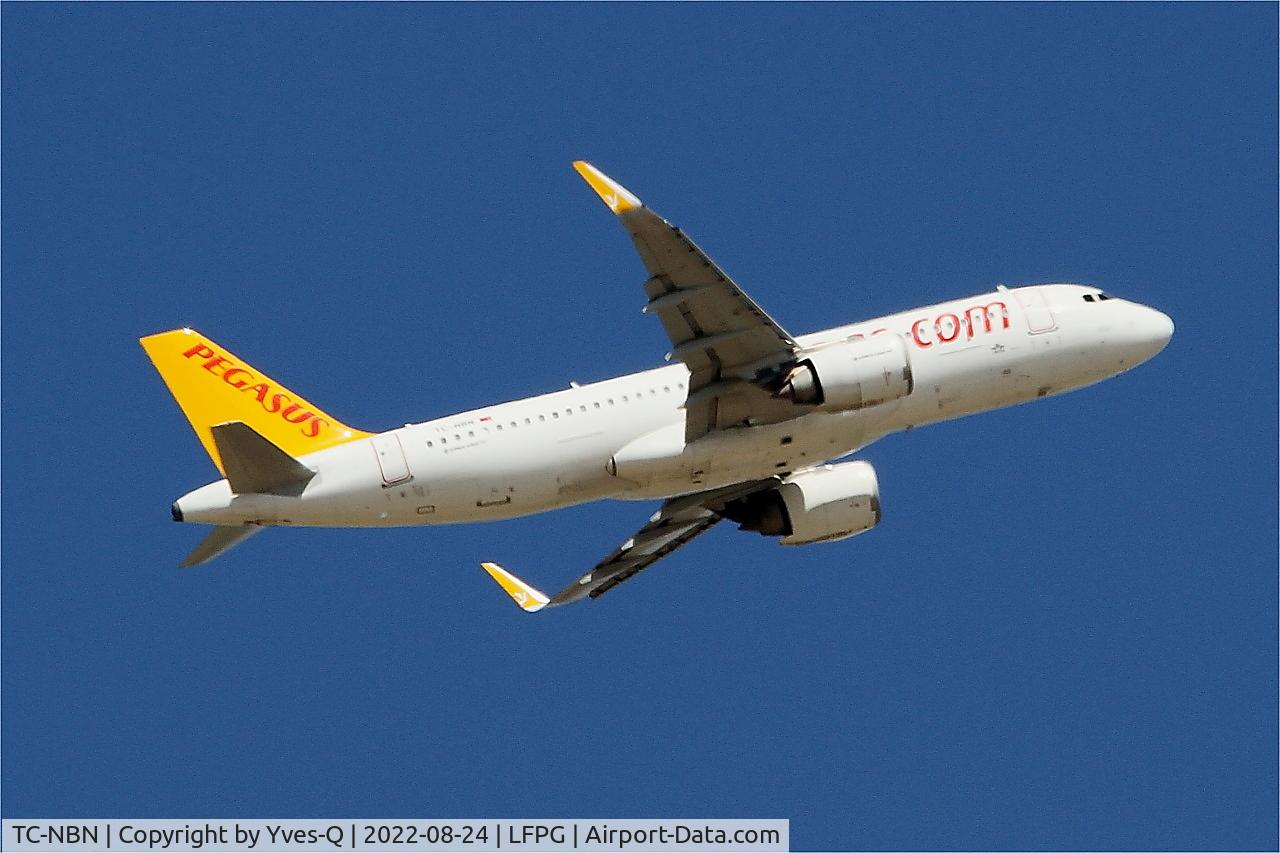 TC-NBN, 2017 Airbus A320-251N C/N 8020, Airbus A320-251N, Climbing from rwy 09R, Roissy Charles De Gaulle airport (LFPG-CDG)