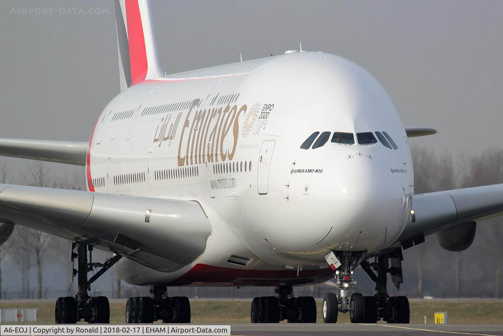 A6-EOJ, 2015 Airbus A380-861 C/N 182, at spl