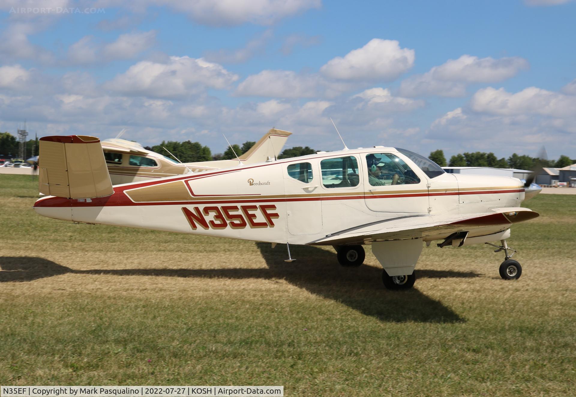 N35EF, 1949 Beech A35 Bonanza C/N D-1964, Beech A35