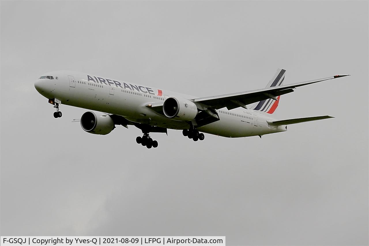 F-GSQJ, 2005 Boeing 777-328/ER C/N 32852, Boeing 777-328ER, On final rwy 26L, Roissy Charles De Gaulle airport (LFPG-CDG)