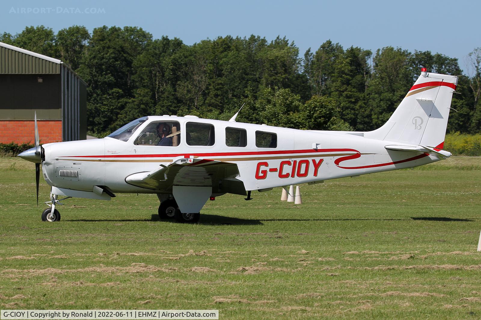 G-CIOY, 2009 Hawker Beechcraft G36 Bonanza C/N E-3888, at ehmz