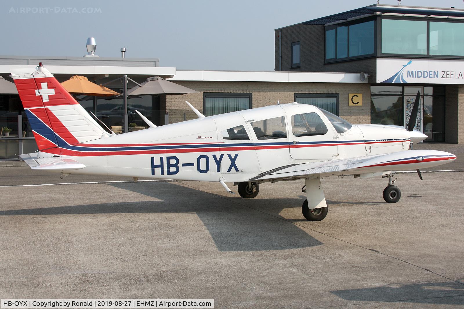 HB-OYX, 1967 Piper PA-28R-180 Cherokee Arrow Cherokee Arrow C/N 28R-30065, at ehmz