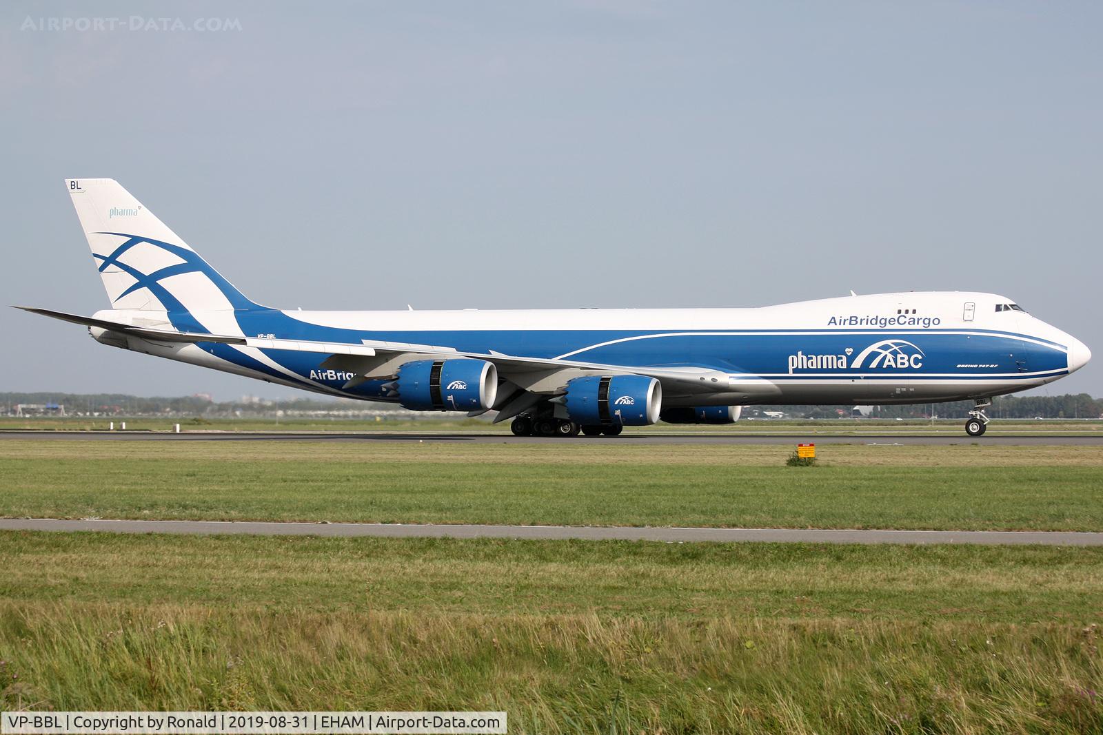 VP-BBL, 2016 Boeing 747-8F C/N 63378, at spl