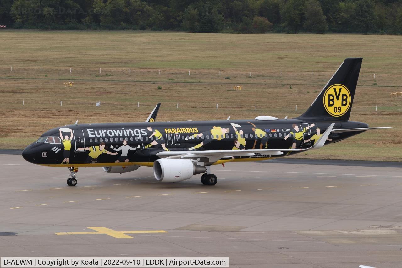 D-AEWM, 2016 Airbus A320-214 C/N 7259, Arrival from Kos. Borussia Dortmund, German Football Team, paid for the livery.