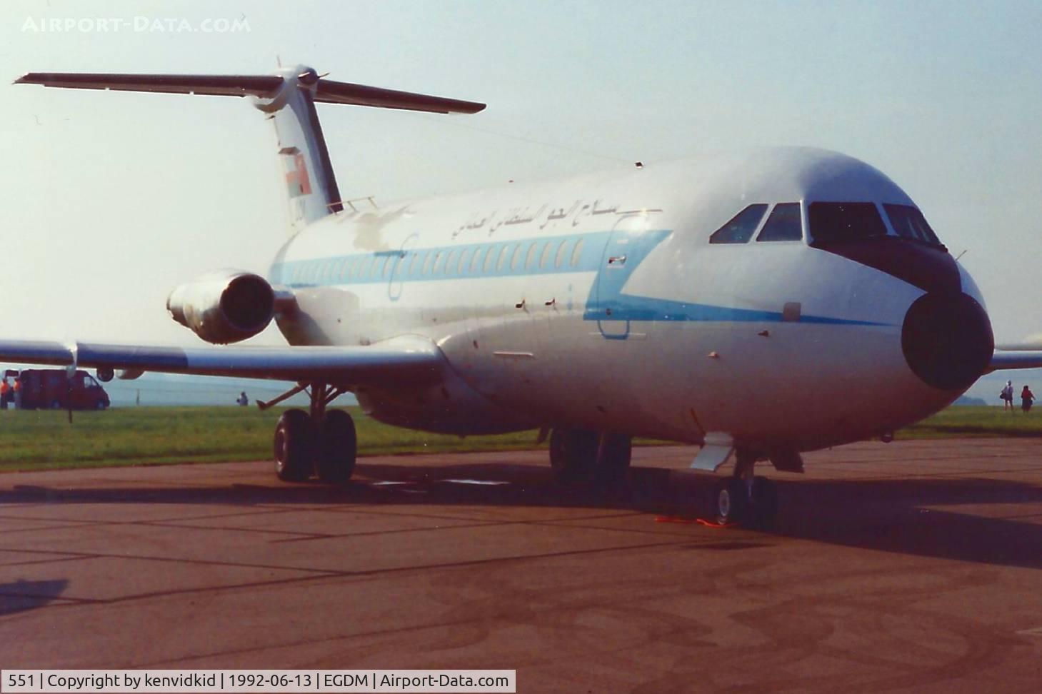 551, 1974 BAC 111-485GD One-Eleven C/N BAC.247, At Boscombe Down, scanned from print.