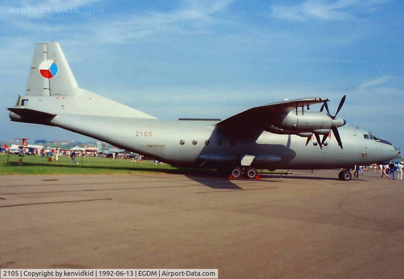2105, 1964 Antonov An-12BP C/N 4342105, At Boscombe Down, scanned from print.