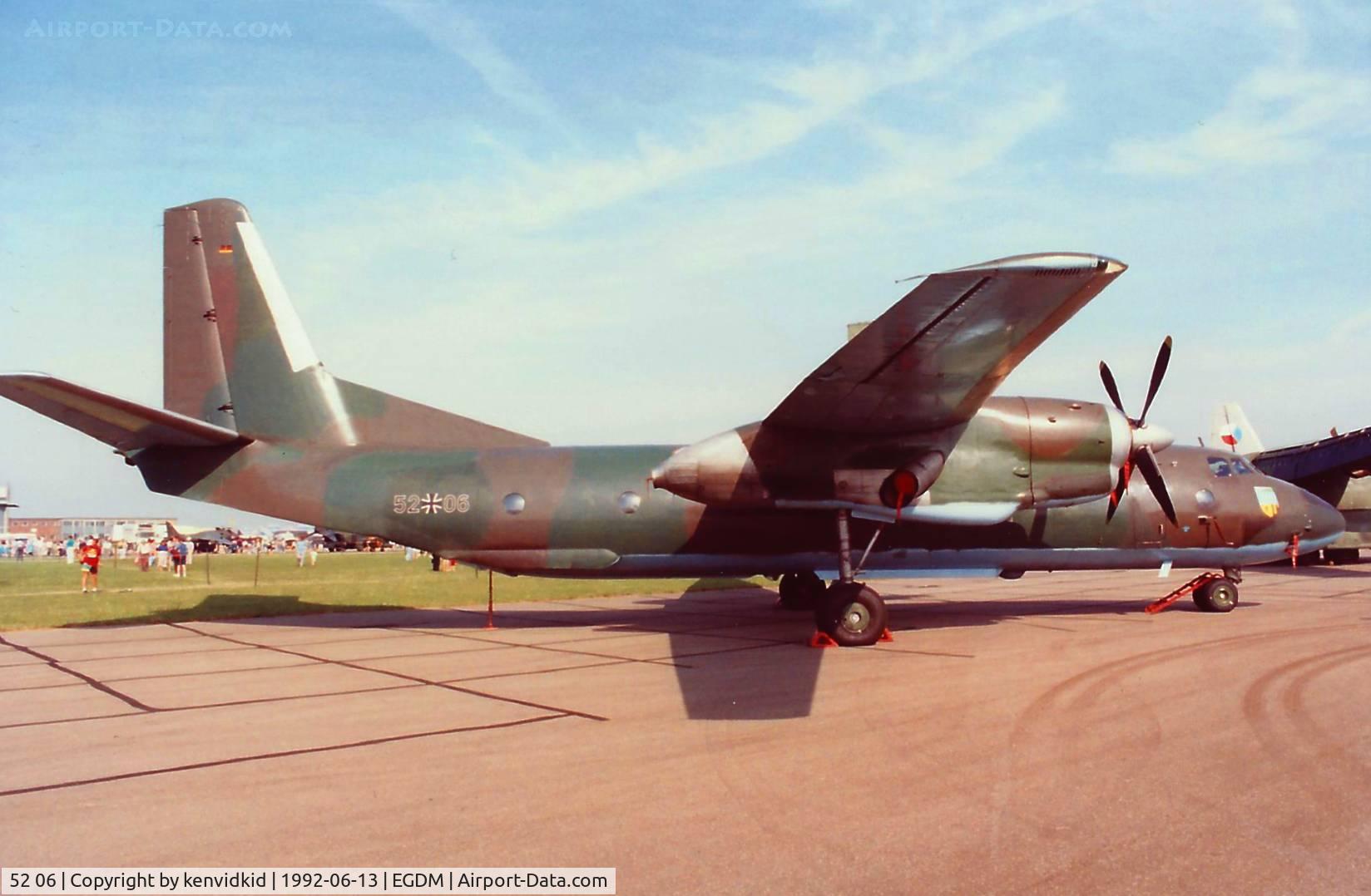 52 06, Antonov An-26T C/N 10605, At Boscombe Down, scanned from print.