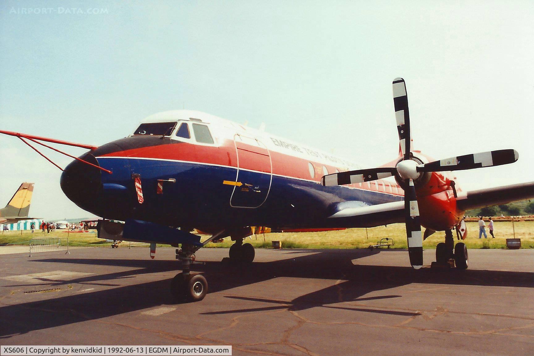 XS606, 1966 Hawker Siddeley HS-780 Andover C1 C/N Set 13/BN1, At Boscombe Down, scanned from print.