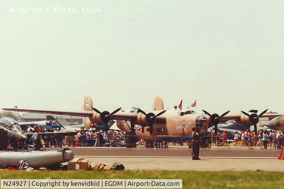 N24927, 1940 Consolidated Vultee RLB30 (B-24) C/N 18, At Boscombe Down, scanned from print.