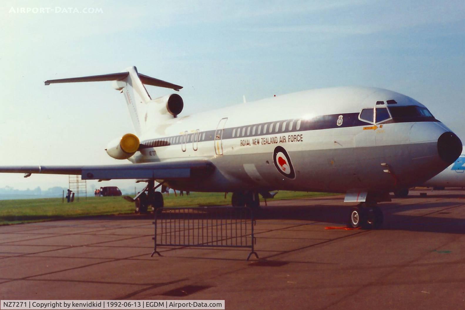 NZ7271, 1968 Boeing 727-100C C/N 19892, At Boscombe Down, scanned from print.