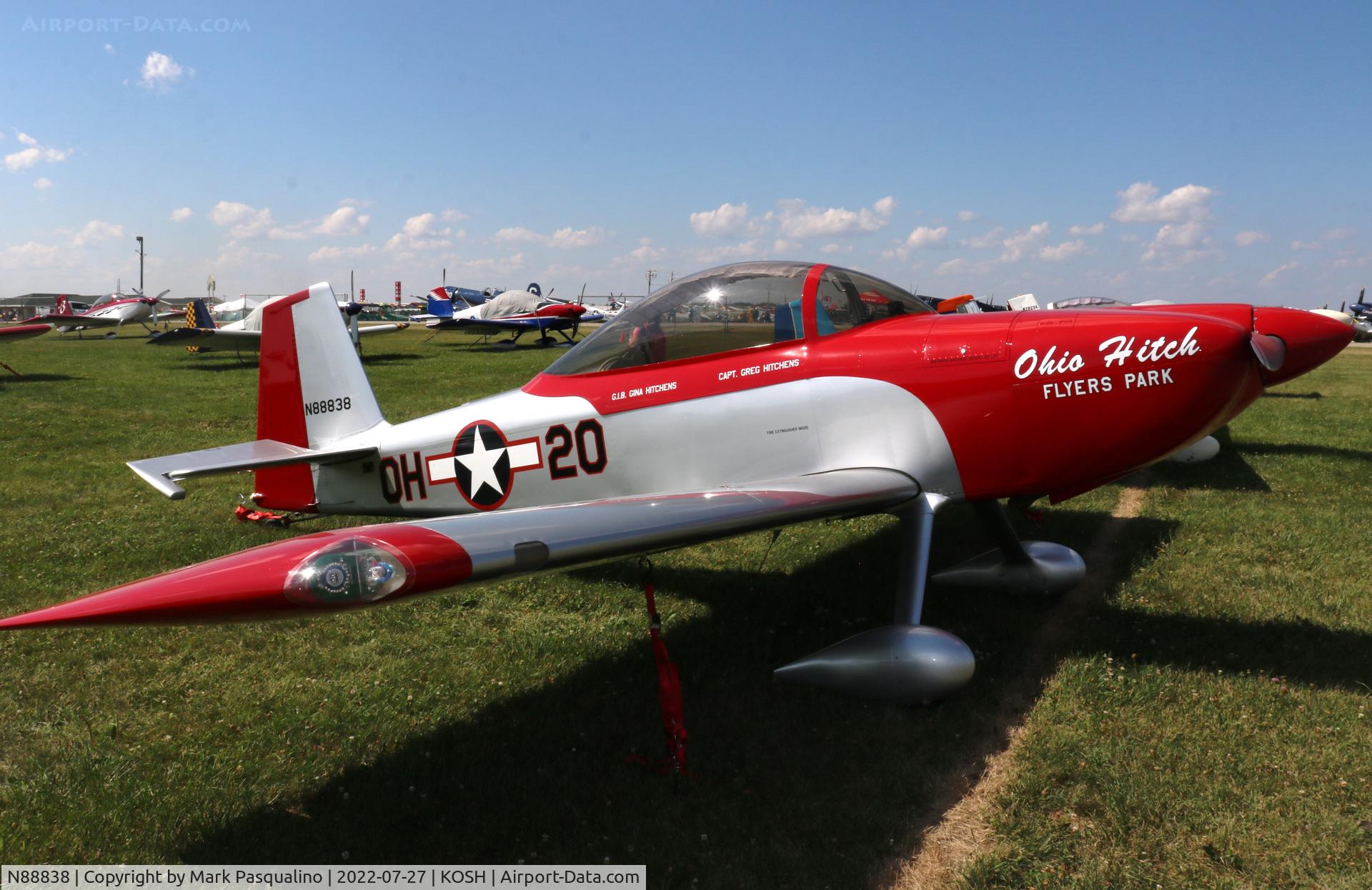 N88838, 2008 Vans RV-8 C/N 82528, Vans RV-8