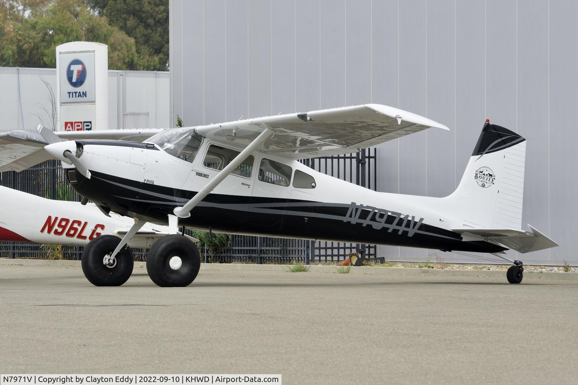 N7971V, 1967 Cessna 180H Skywagon C/N 180-51871, Hayward airport in California 2022.