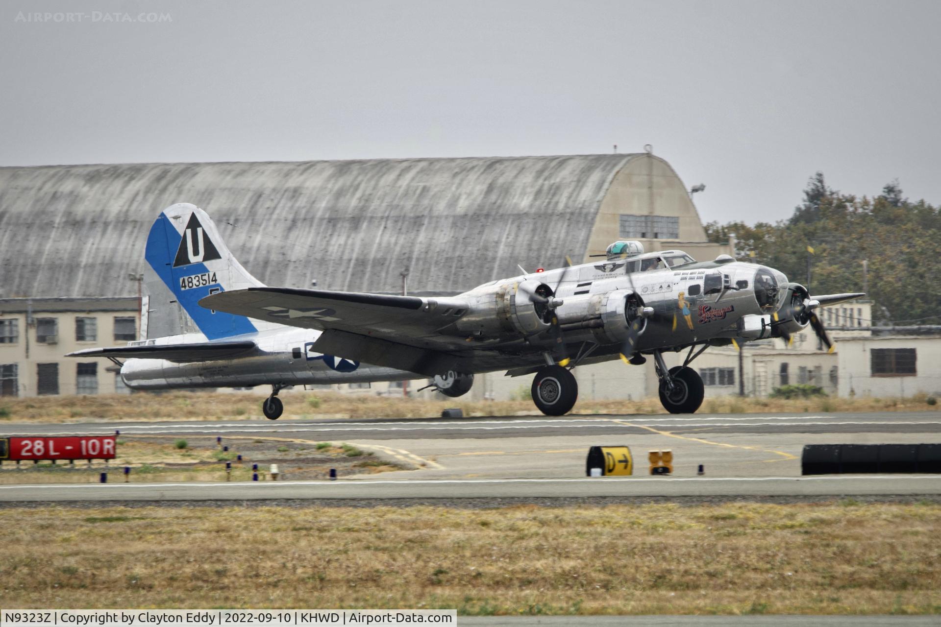 N9323Z, 1944 Boeing B-17G-85-DL Flying Fortress C/N 32155, Hayward airport in California 2022.