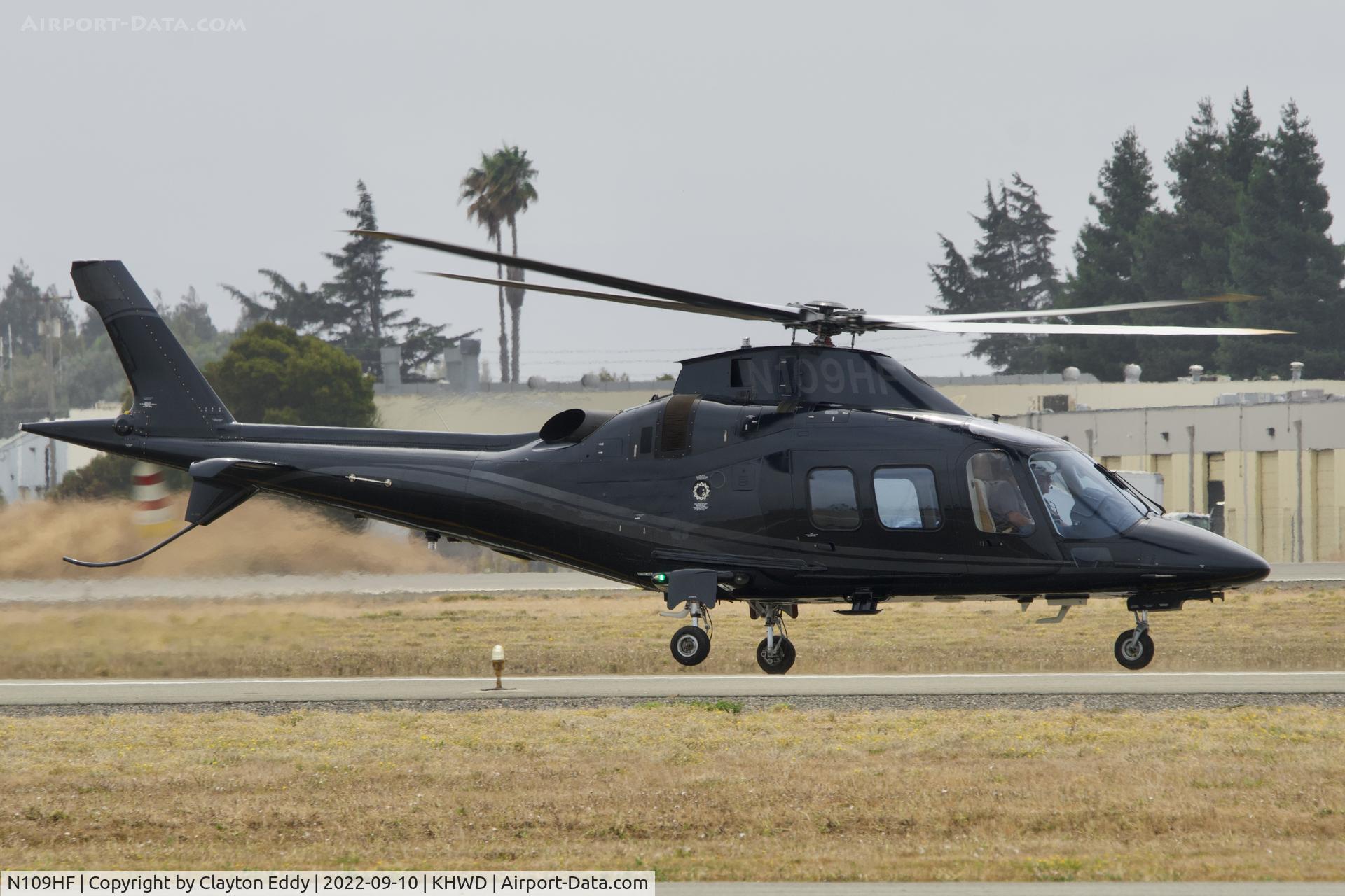 N109HF, 2007 Agusta A-109S C/N 22036, Hayward airport in California 2022.