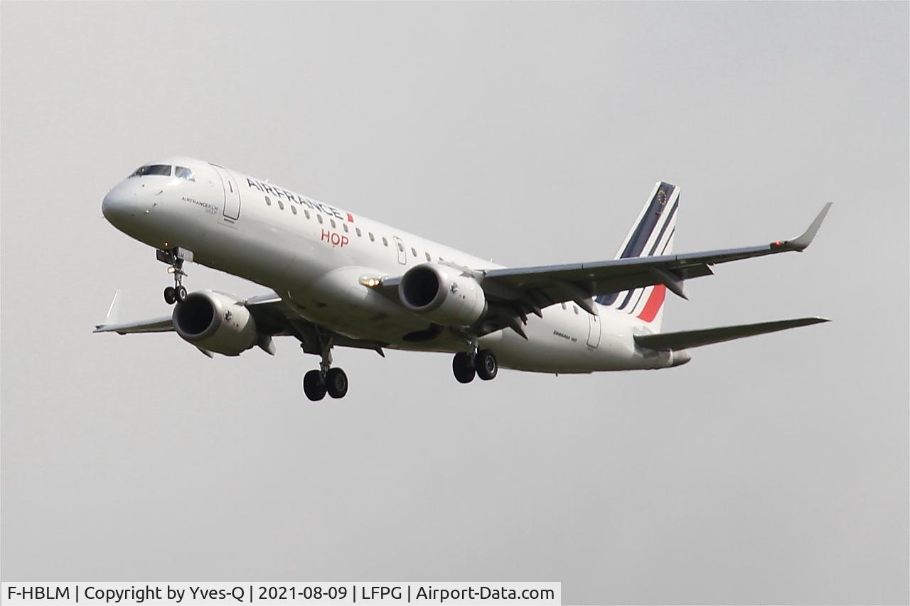 F-HBLM, 2019 Embraer 190STD (ERJ-190-100) C/N 190-00768, Embraer 190STD, Short approach rwy 26L, Roissy Charles De Gaulle airport (LFPG-CDG)