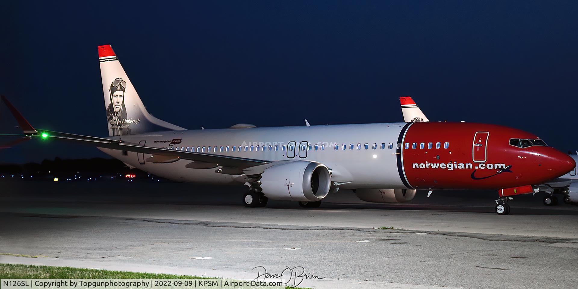 N126SL, 2018 Boeing 737-8 MAX C/N 42835, Quick stop over for fuel after departing AZ. Now on their way to an new airline over seas.