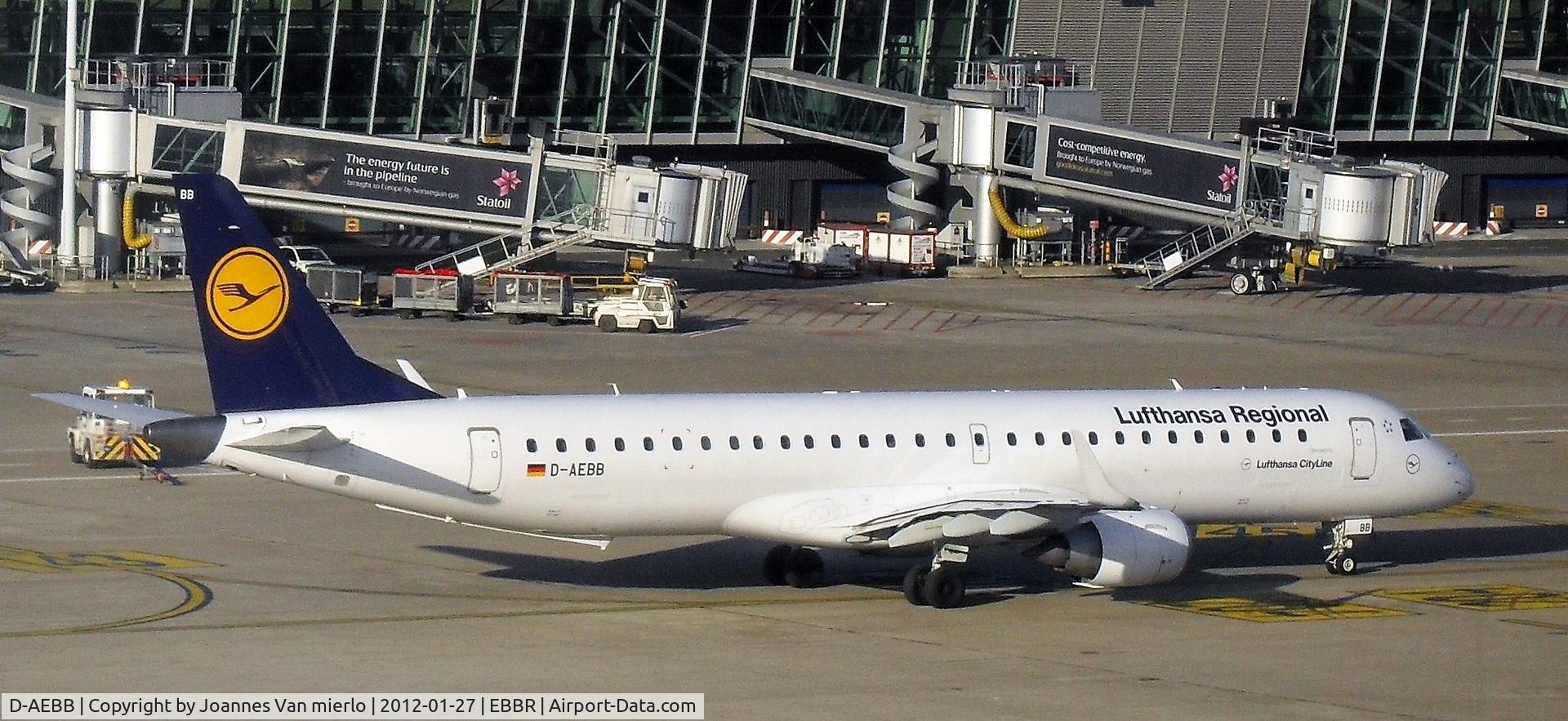 D-AEBB, 2009 Embraer 195LR (ERJ-190-200LR) C/N 19000316, Brussels