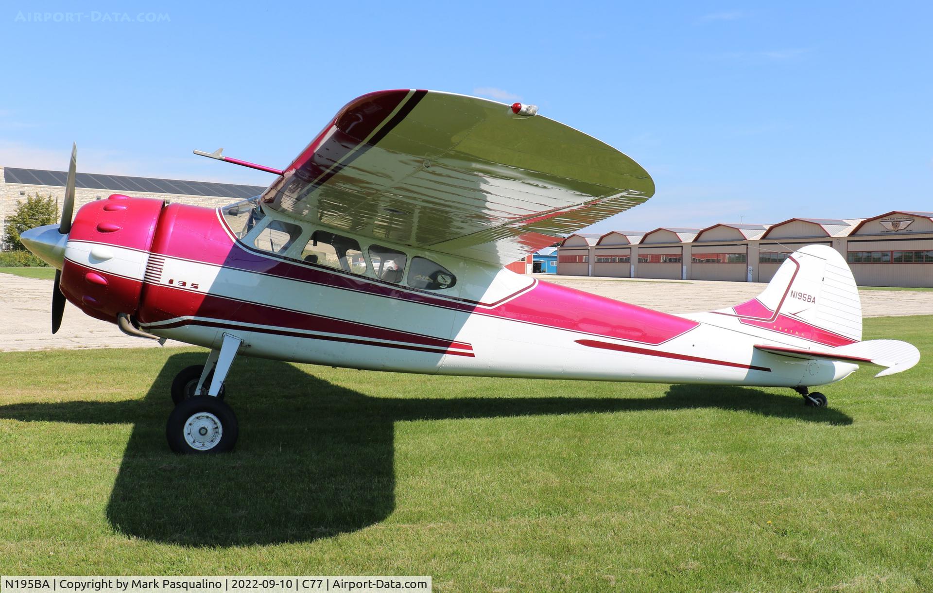 N195BA, 1953 Cessna 195B Businessliner C/N 16069, Cessna 195B