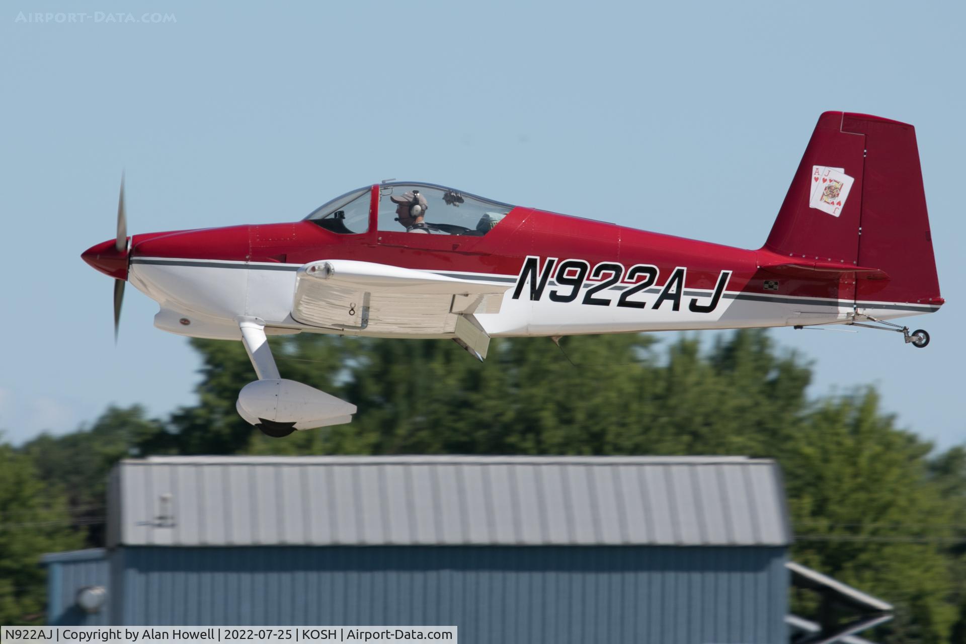 N922AJ, 2006 Vans RV-7 C/N 70221, At AirVenture 2022
