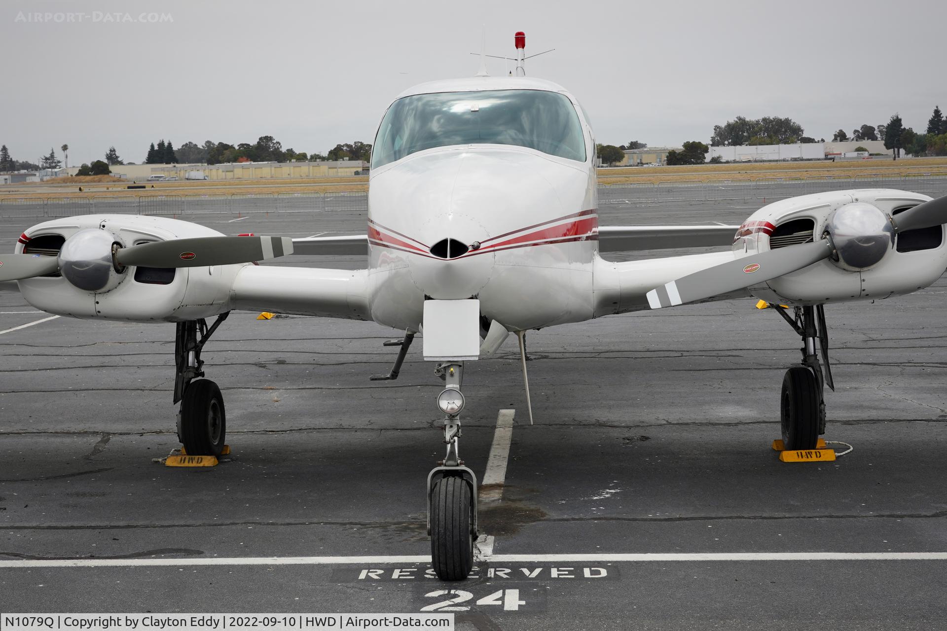 N1079Q, 1963 Cessna 310H C/N 310H0079, Hayward airport in California 2022.