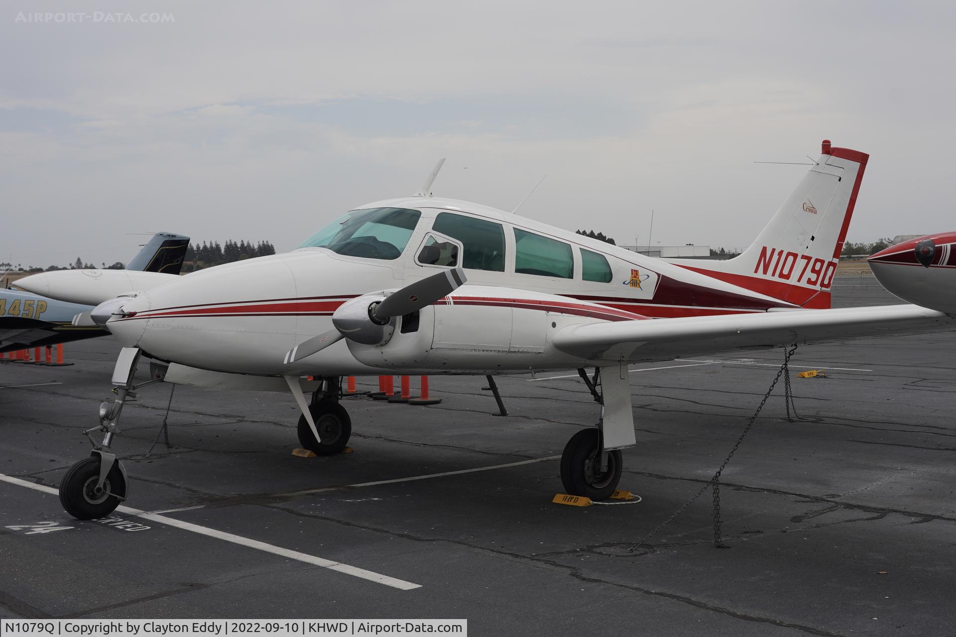 N1079Q, 1963 Cessna 310H C/N 310H0079, Hayward airport in California 2022.