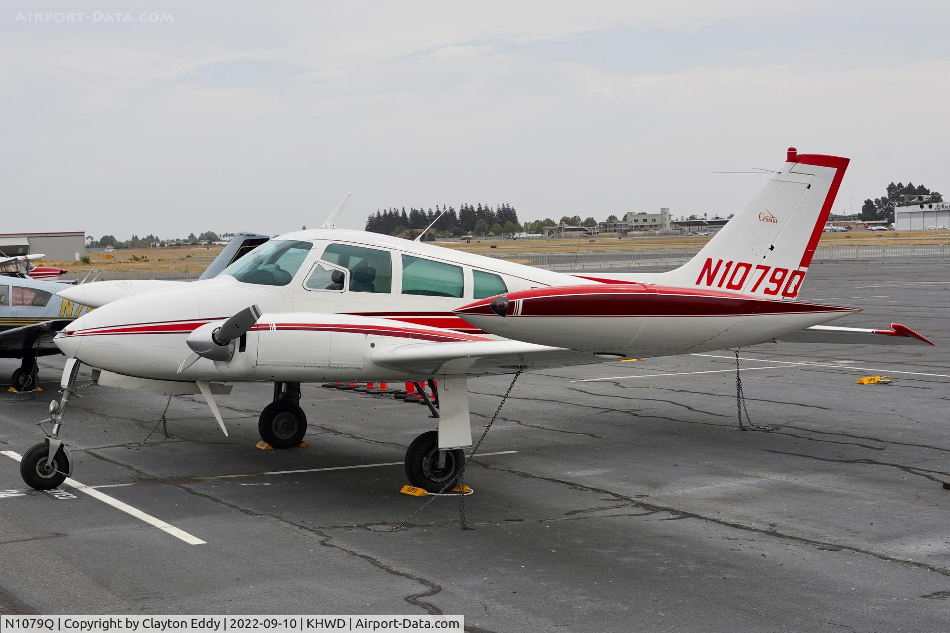 N1079Q, 1963 Cessna 310H C/N 310H0079, Hayward airport in California 2022.