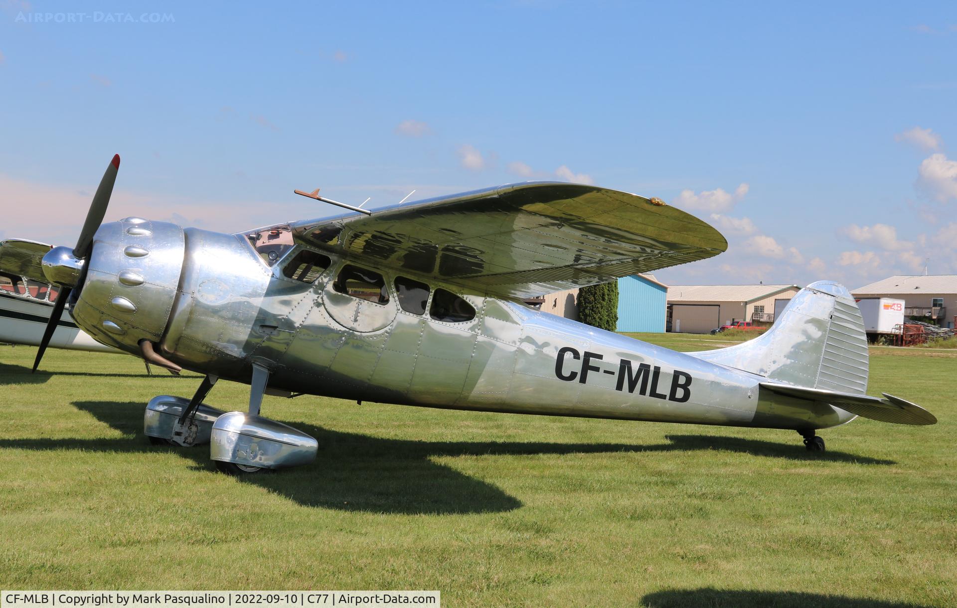 CF-MLB, 1951 Cessna 195 C/N 7675, Cessna 195
