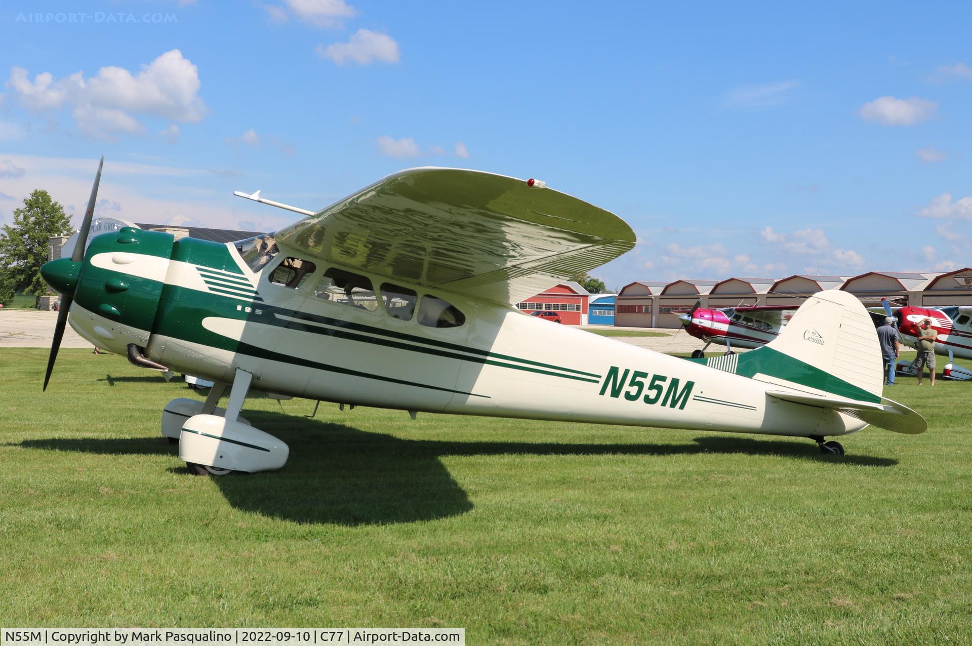 N55M, 1949 Cessna 195 C/N 7408, Cessna 195